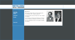 Desktop Screenshot of metallbau-witte-sagasser.de